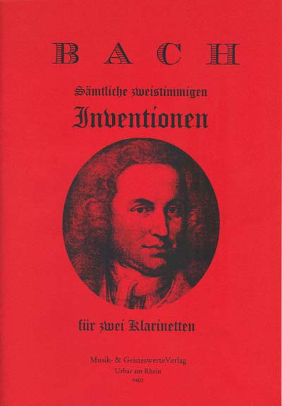 9401 Bach-Inventionen Klarinetten-Duette
