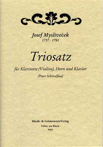 9409-Myslivecek Josef Triosatz Klarinette Flöte Horn Klavier