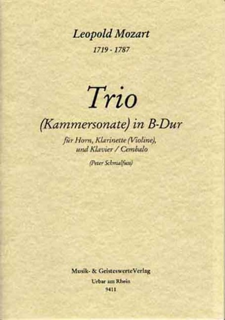 9411-Leopold Mozart Trio Kammersonate Horn Klarinette Klavier