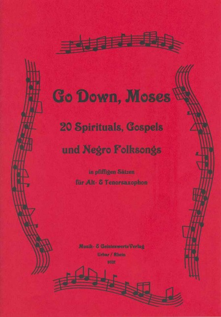 9702 Spiritual-Gospels-Negro-Folksongs fuer Alt-Tenor-Saxophon